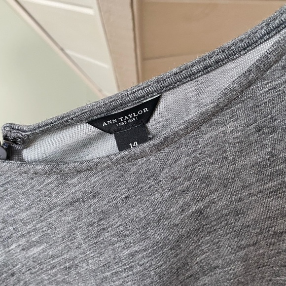 Ann Taylor Gray Sleeveless Dress NWT 14 - Picture 2 of 7